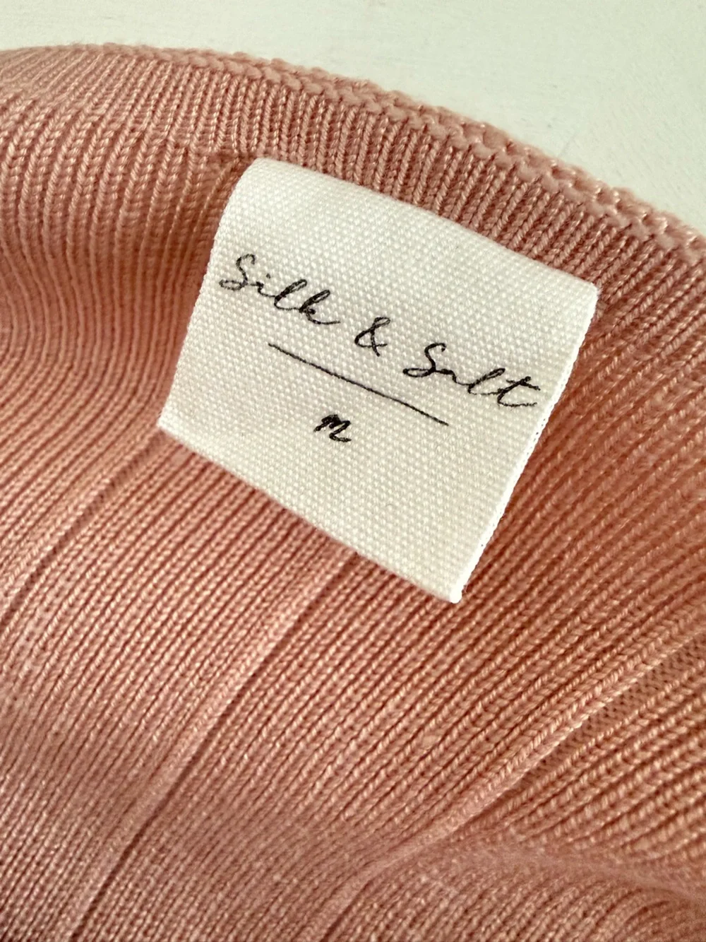 Silk and Salt Staycation Dusty Rose Ribbed Duster and Matching Leggings Medium
